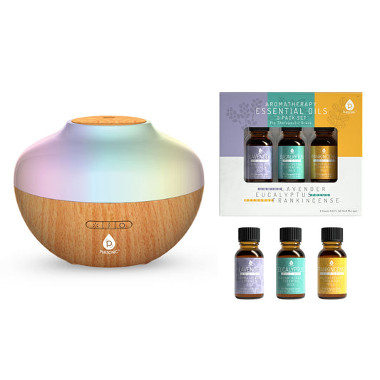 Pursonic Aromatherapy Diffuser & Essential Oil Set